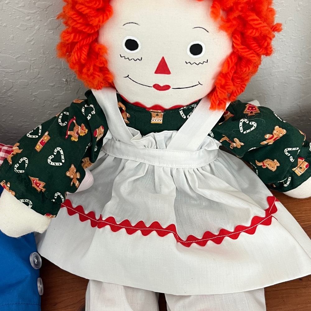 Raggedy Ann and Andy VTG Home made  Classic Pair - - Picture 5 of 7